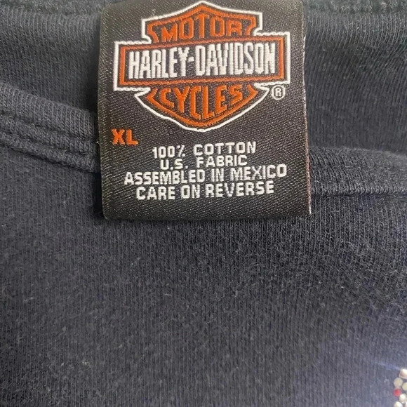 Harley-Davidson 2006 Size XL T-Shirt Jeweled Motorcycle Mannheim PA Iron Valley - Picture 7 of 7